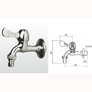 518 151CP3TF 黃銅洗衣機水嘴