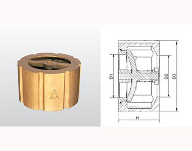 415 H72X-16T 黃銅消聲止回閥